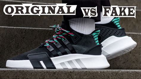 how to spot fake adidas eqt support adv|adidas shoes logo color check.